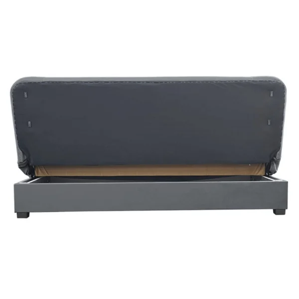 Set de 2x canapea extensibilă PIANO Grey velour — Canapele și sofale