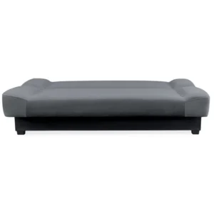 Set de 2x canapea extensibilă PIANO Grey velour — Canapele și sofale
