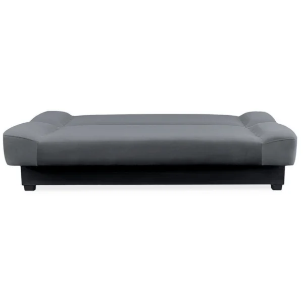 Set de 2x canapea extensibilă PIANO Grey velour — Canapele și sofale