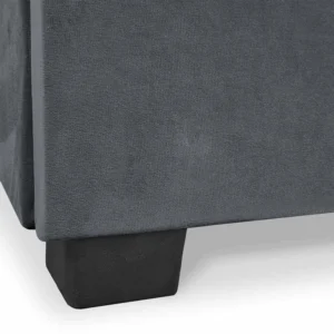 Set de 2x canapea extensibilă PIANO Grey velour — Canapele și sofale