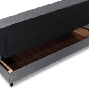 Set de 2 canapele extensibile LIMA Grey