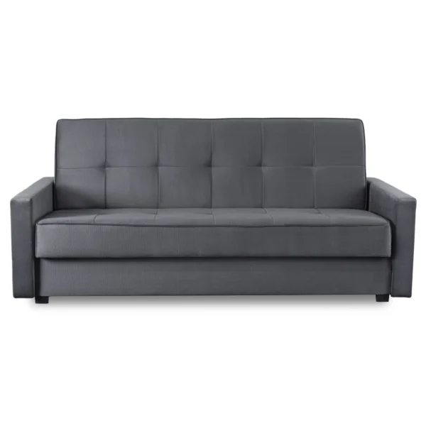 Set de 2x canapele cu pat ALUNA Grey — Canapele și sofale