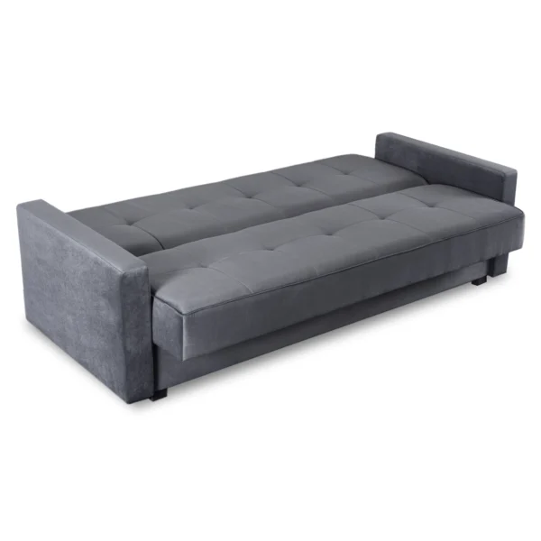 Set de 2x canapele cu pat ALUNA Grey — Canapele și sofale