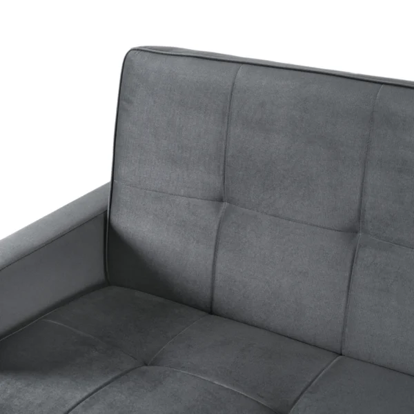 Set de 2x canapele cu pat ALUNA Grey — Canapele și sofale
