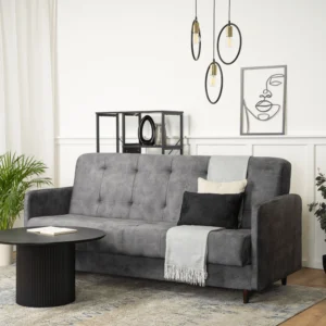 product-3357-1 Set de 2x canapea extensibilă TIVOLI gri — Canapele și sofale