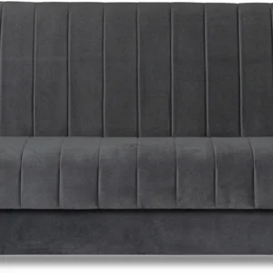 Set de 2x PORTO canapea pliabilă gri — Canapele și sofale