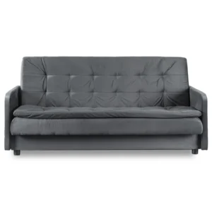 Set de 2x canapea pliabilă STELLA gri — Canapele și sofale