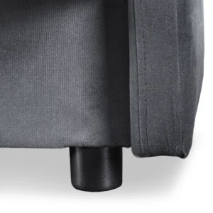 Set de 2x canapea pliabilă STELLA gri — Canapele și sofale