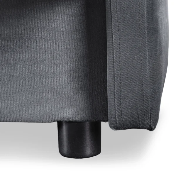 Set de 2x canapea pliabilă STELLA gri — Canapele și sofale