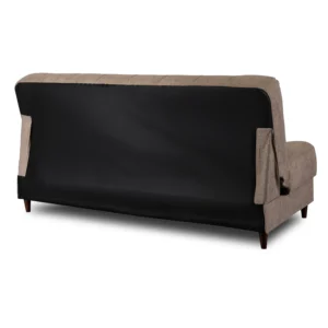 Set de 2 canapele extensibile maro NEPAL