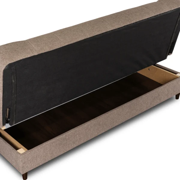 Set de 2 canapele extensibile maro NEPAL