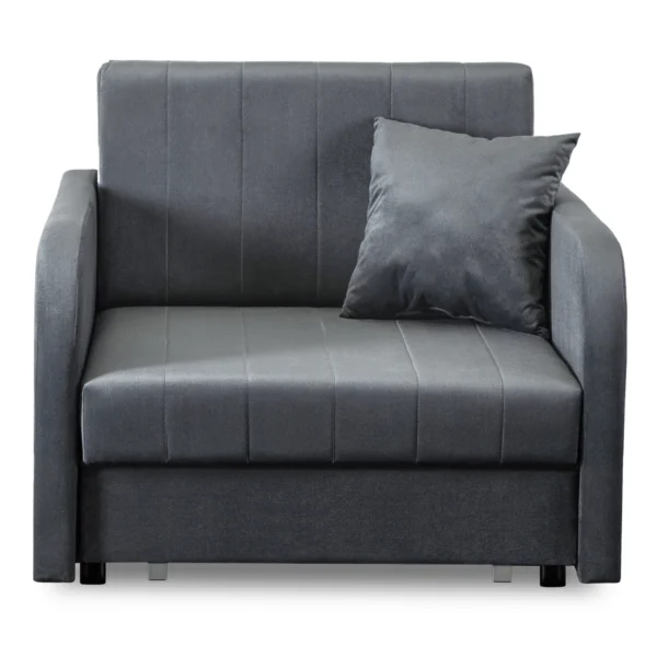product-3376-1 Set de 2x fotoliu de dormit simplu VERO gri — Fotolii de relaxare