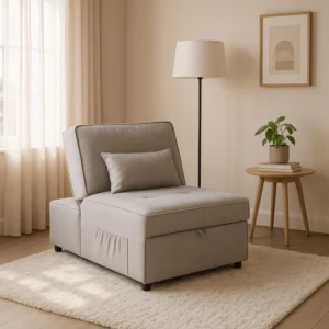 product-3382-0-1 IBERIS 80 cm Fotoliu pliabil pentru dormit Gri — Fotolii de relaxare