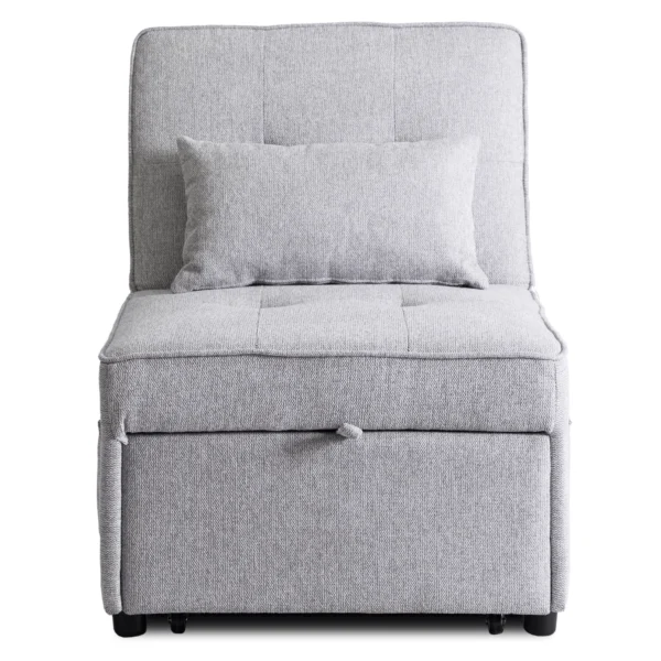 product-3382-1 IBERIS 80 cm Fotoliu pliabil pentru dormit Gri — Fotolii de relaxare