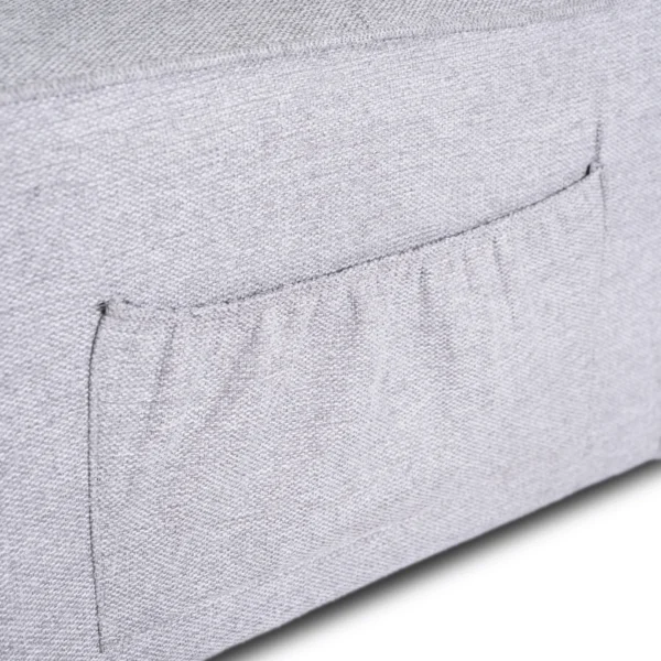 product-3382-11 IBERIS 80 cm Fotoliu pliabil pentru dormit Gri — Fotolii de relaxare
