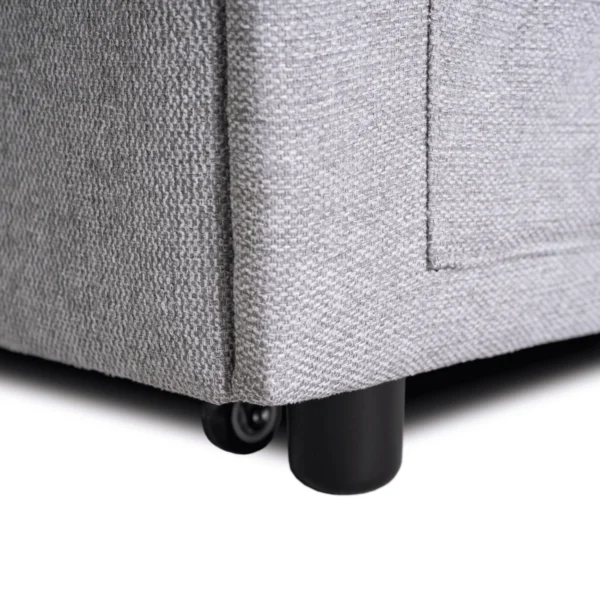 product-3382-13 IBERIS 80 cm Fotoliu pliabil pentru dormit Gri — Fotolii de relaxare