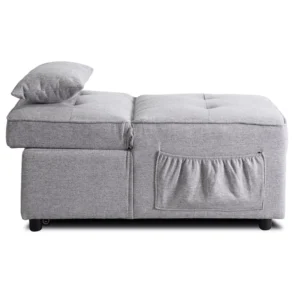 product-3382-7 IBERIS 80 cm Fotoliu pliabil pentru dormit Gri — Fotolii de relaxare