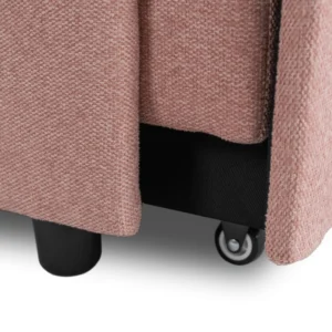 IBERIS Fotoliu reclinabil pentru dormit, 67 cm, roz