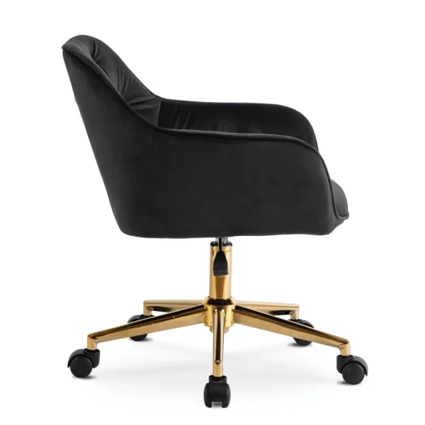 Scaun pivotant KONOR, velur negru