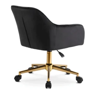 Scaun pivotant KONOR, velur negru