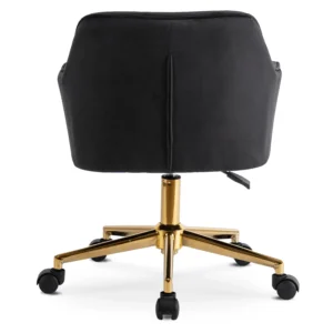 Scaun pivotant KONOR, velur negru