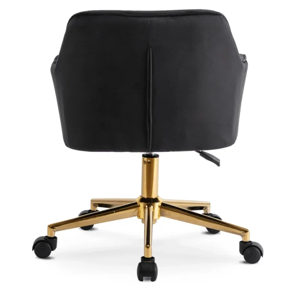 Scaun pivotant KONOR, velur negru