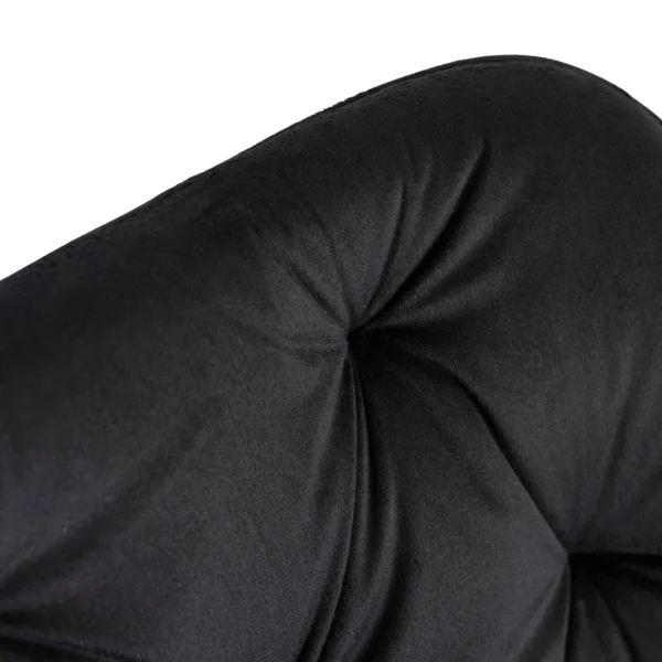 Scaun pivotant KONOR, velur negru