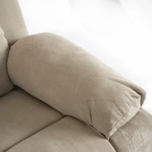 Scaun electric de masaj FENIX cu funcție de ridicare, catifea bej