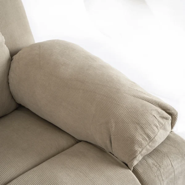 Scaun electric de masaj FENIX cu funcție de ridicare, catifea bej