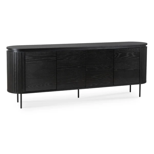 product-3388-0 Comodă cu patru uși BECK 200 cm Negru — Comode