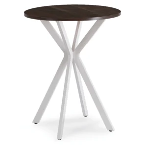 Masă extensibilă OVAL 90–220 cm Travertin/Nuc