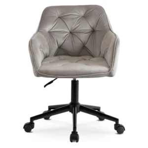 Scaun pivotant KONOR Gri/Negru Velur