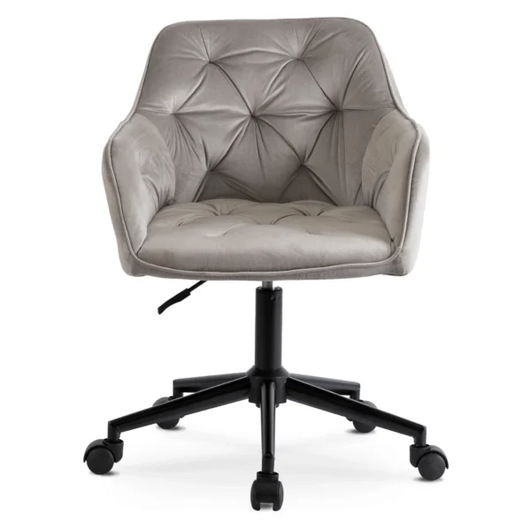 Scaun pivotant KONOR Gri/Negru Velur