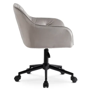 Scaun pivotant KONOR Gri/Negru Velur