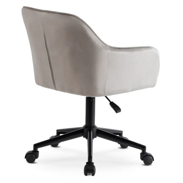 Scaun pivotant KONOR Gri/Negru Velur