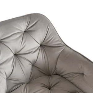 Scaun pivotant KONOR Gri/Negru Velur