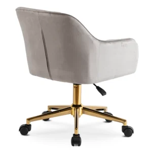 Scaun pivotant KONOR, velur gri