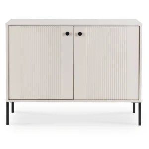 product-3393-2 Comoda de sertare SOFT 104 cm Cu două uși canelate Cașmir — Comode