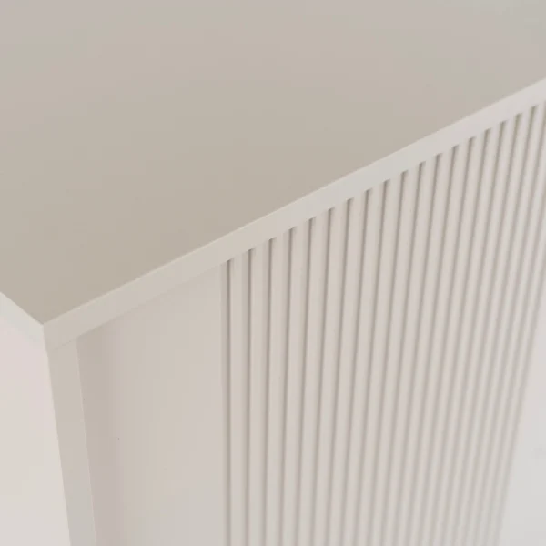 product-3393-3 Comoda de sertare SOFT 104 cm Cu două uși canelate Cașmir — Comode