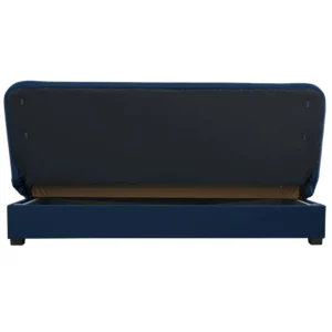 product-3395-3 Pliant canapea pat PIANO albastru Navy Velour — Canapele și sofale