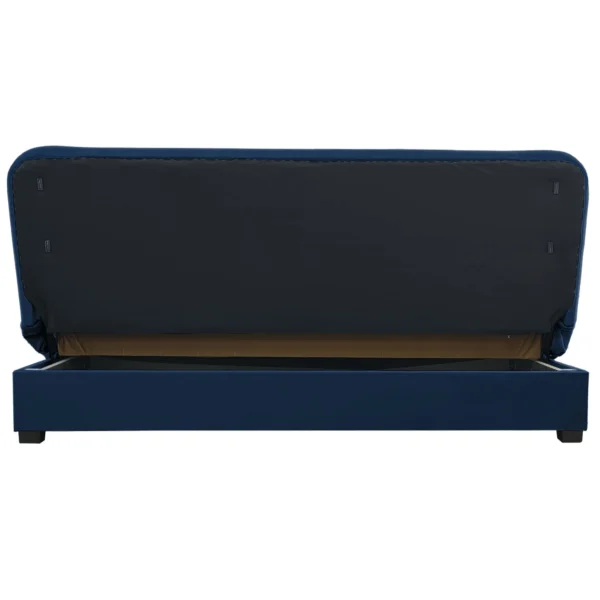 product-3395-3 Pliant canapea pat PIANO albastru Navy Velour — Canapele și sofale