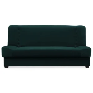 Canapea extensibilă PIANO din velur verde