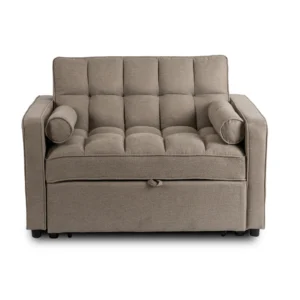 Fotoliu reclinabil CORRA pentru dormit, bej închis