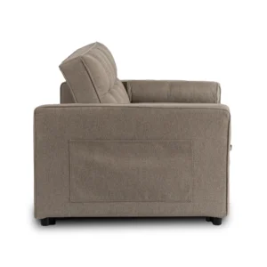 Fotoliu reclinabil CORRA pentru dormit, bej închis