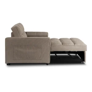 Fotoliu reclinabil CORRA pentru dormit, bej închis