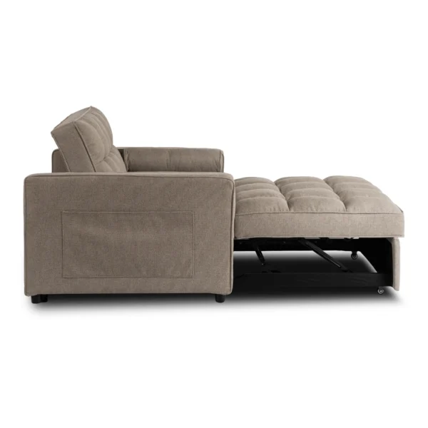 Fotoliu reclinabil CORRA pentru dormit, bej închis