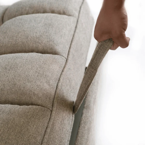 Fotoliu reclinabil CORRA pentru dormit, bej închis