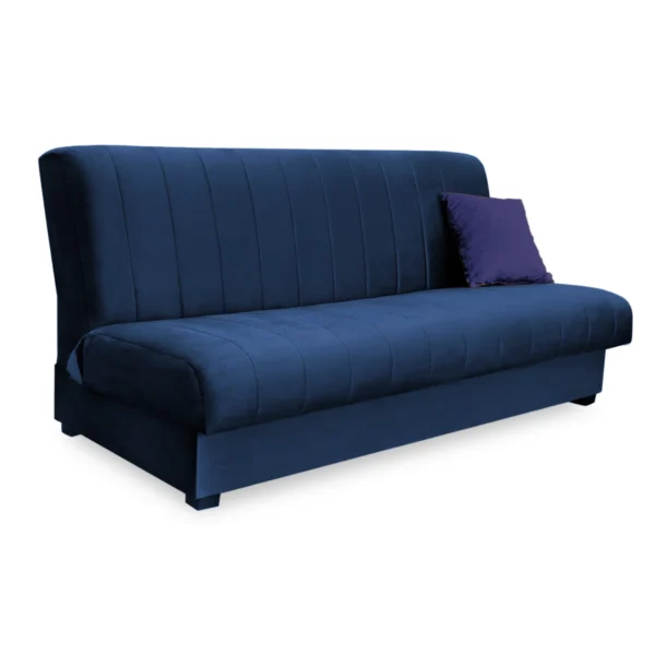 product-3398-0 Canapea pat pliabil SIGMA catifea albastru marin — Canapele și sofale