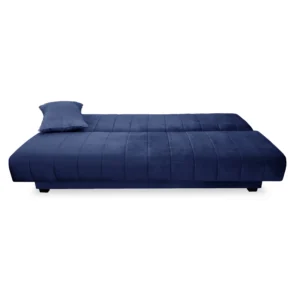 product-3398-2 Canapea pat pliabil SIGMA catifea albastru marin — Canapele și sofale