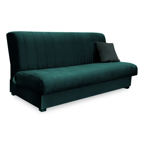 product-3399-0 Canapea pliabilă SIGMA Velur verde — Canapele și sofale